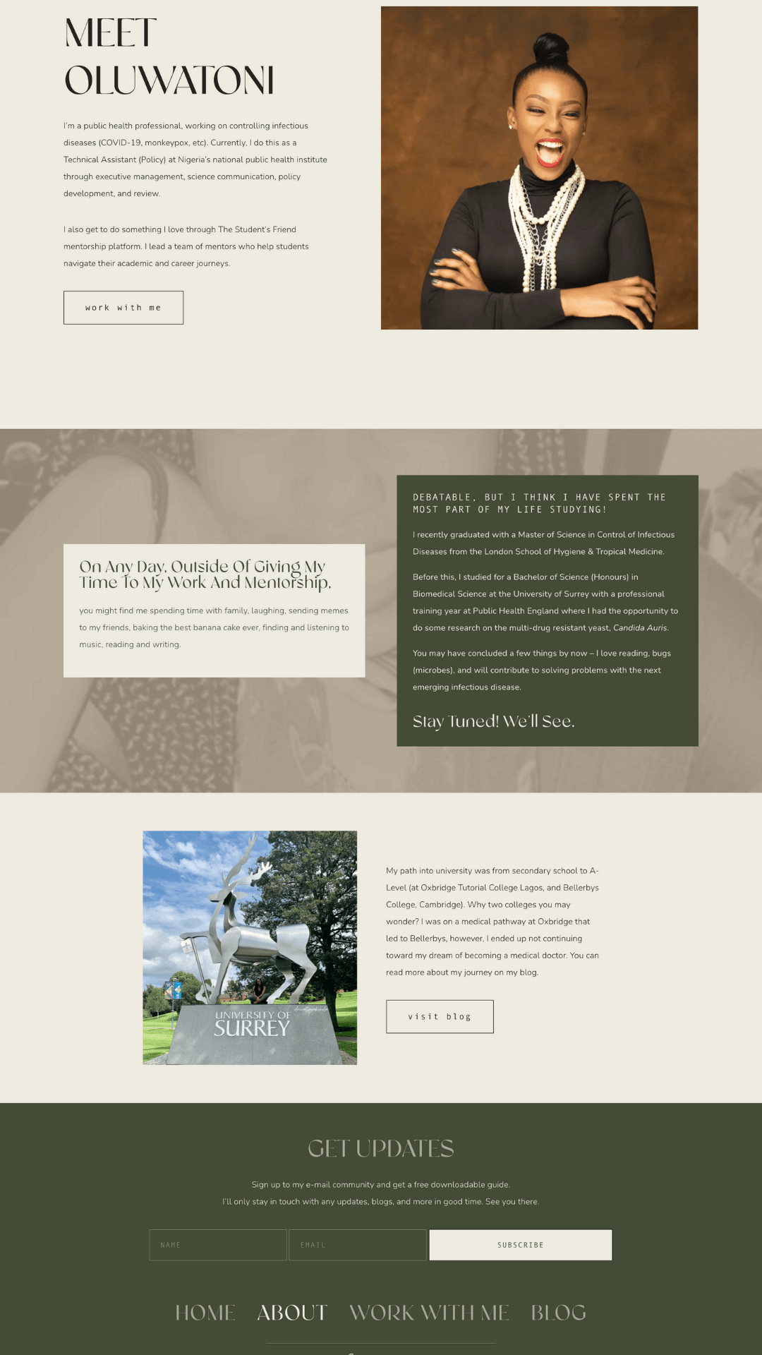 Web developer for personal brand