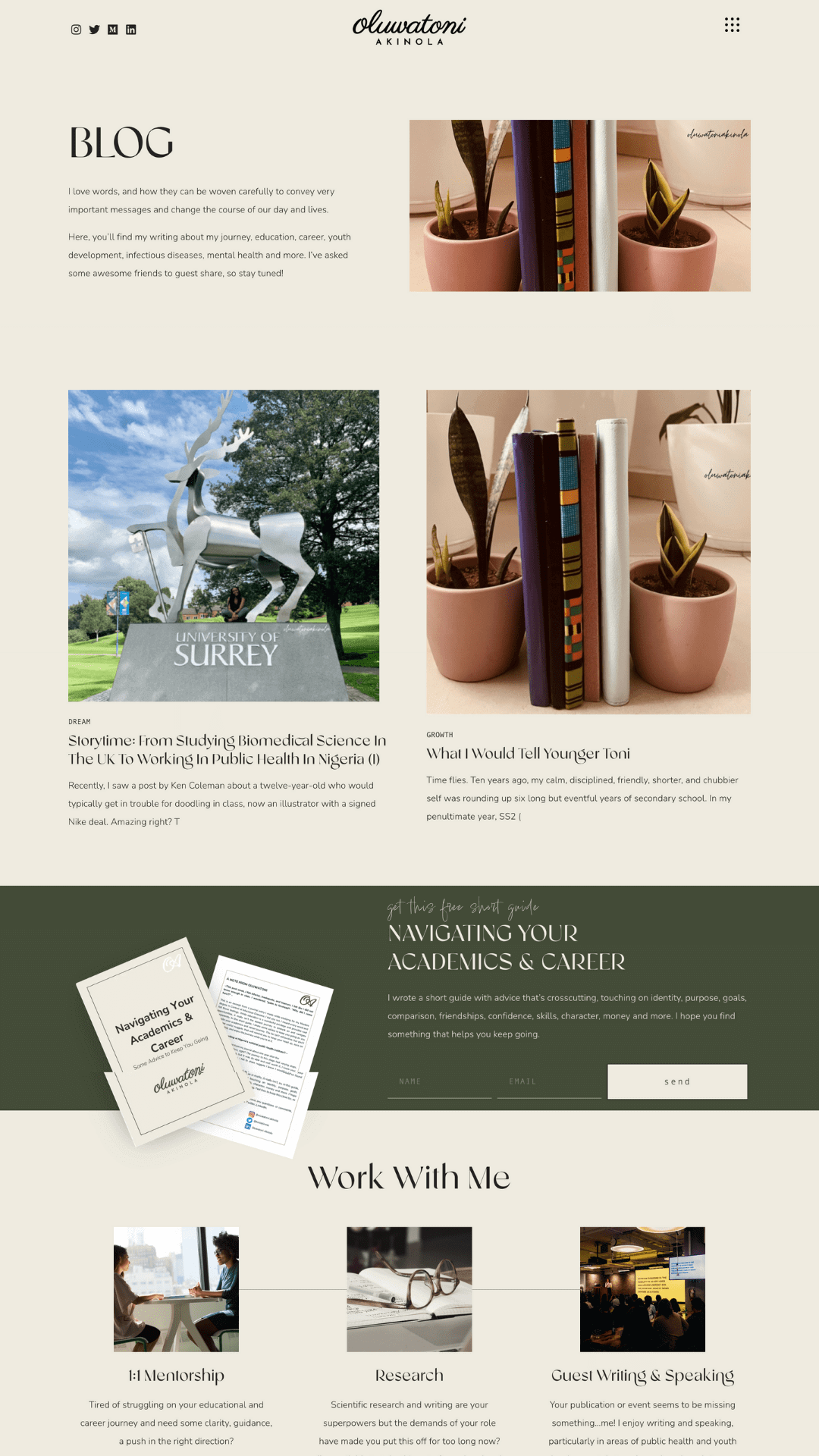 WordPress website developer Oluwatoni Akinola