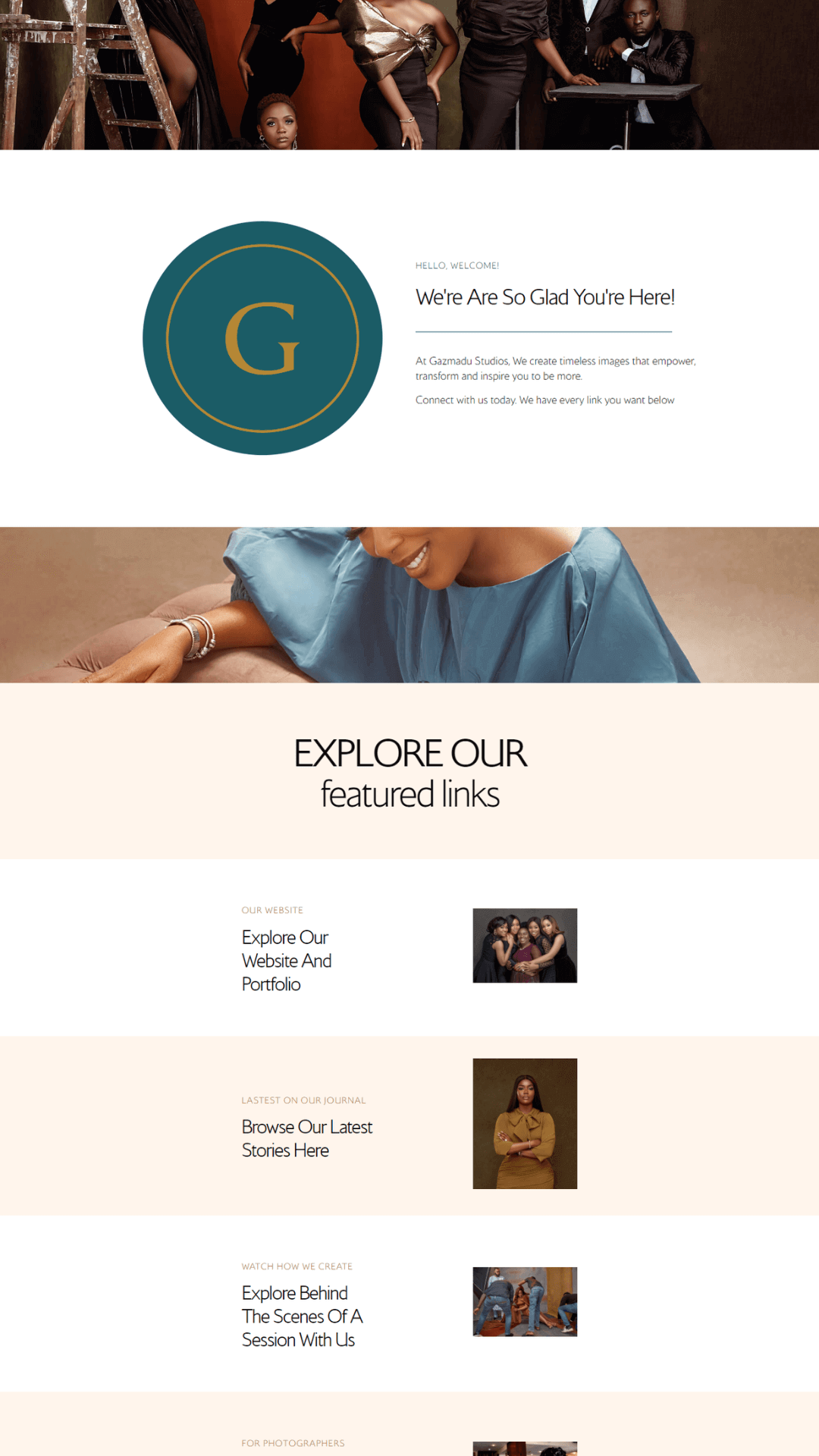 Website design service for Photographers