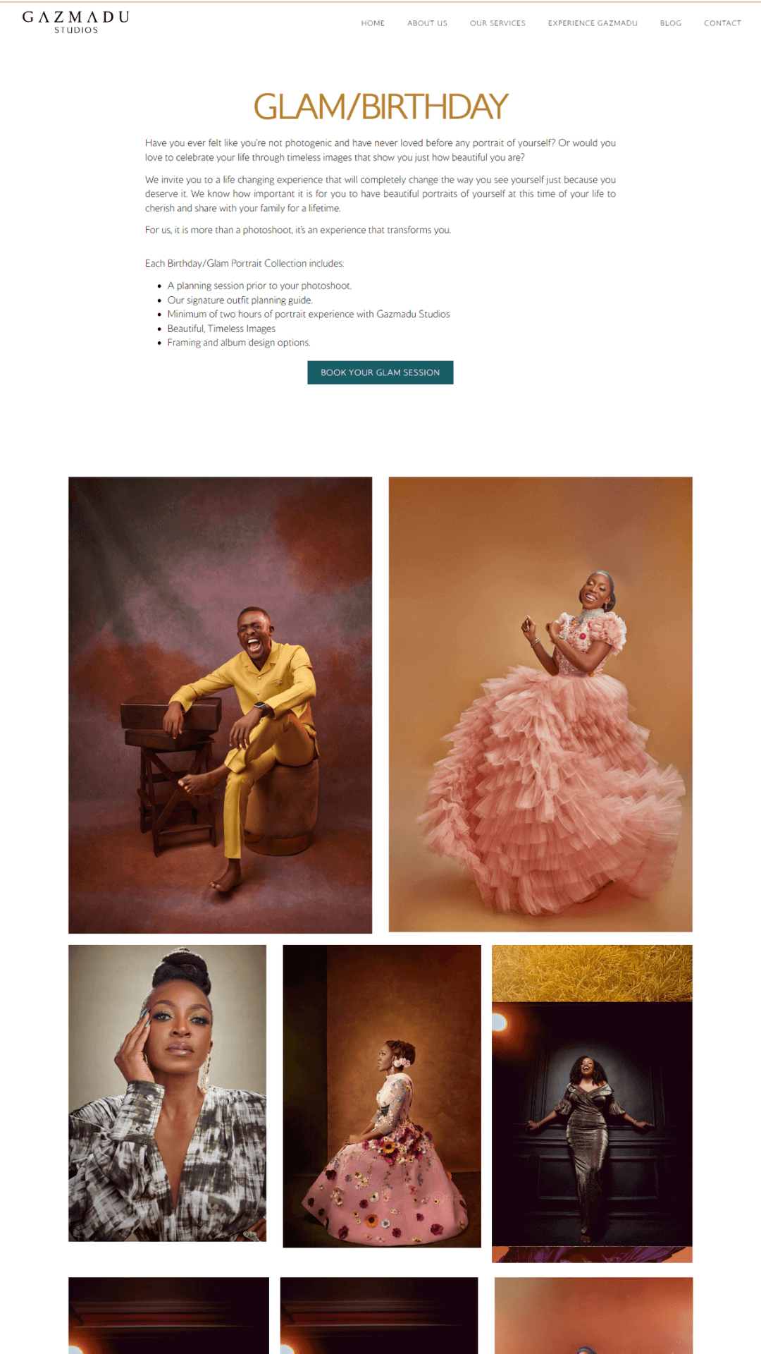 Website design service for Photographers